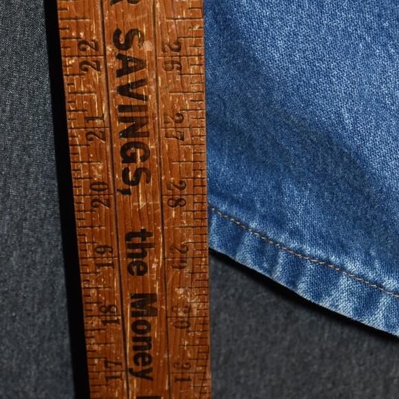 Wrangler Cowboy Men's 40x30 Distressed Western Denim Jeans - Picture 7 of 8